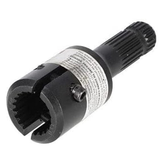 PTO Heavy-Duty Adapter Clamp Type 1-3/4" 20 Spline Female 1-3/8" 21 Spline Male 125