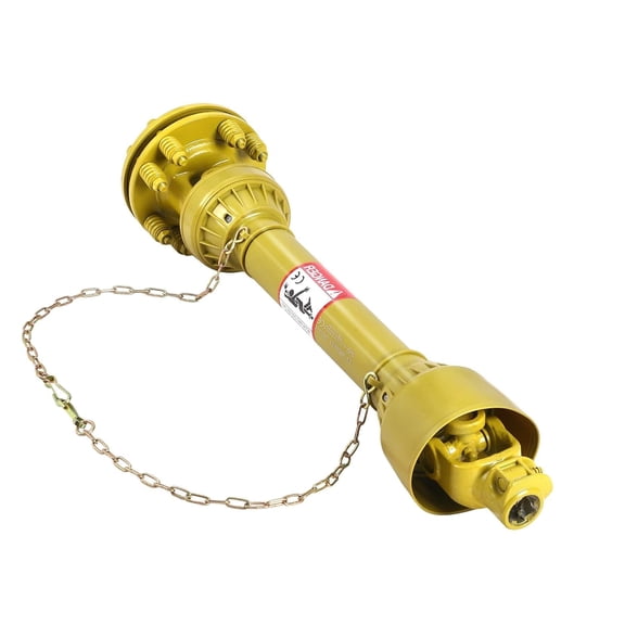 PTO Shaft with Slip Clutch, 1-3/8" 6 Spline Both Ends, Tractor PTO Drive Shaft with Safety Shield, Adjustable from 31.5-41 in, 35 HP & 540 RPM, for Hush Hog Tiller
