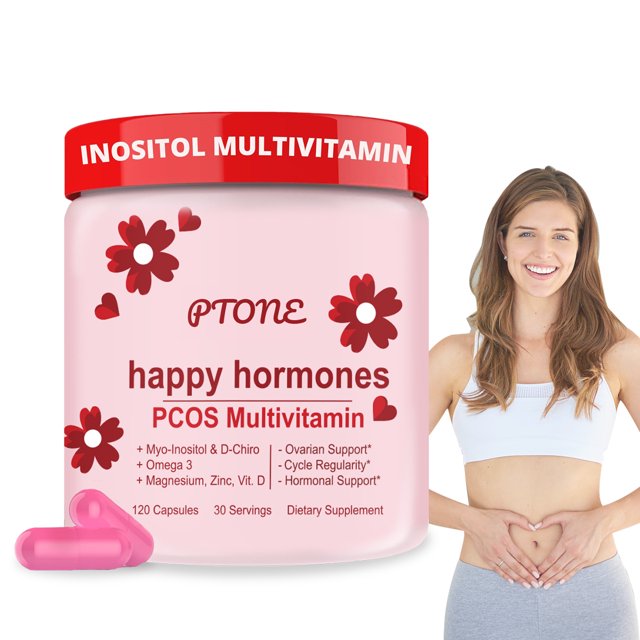 PTONE Happy Hormones, PCOS Multivitamin, Hormone Balance for Women