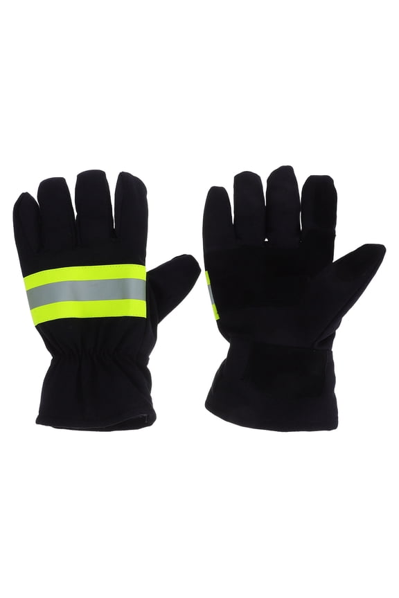 Firefighter Gloves, Multi Cotton-Polyester Blend, Protective Gear for Temperatures