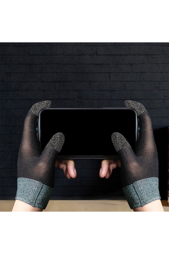 1 Pair Ultra Thin Breathable Gloves for Gaming Carbon Fiber and Spandex Finger Covers