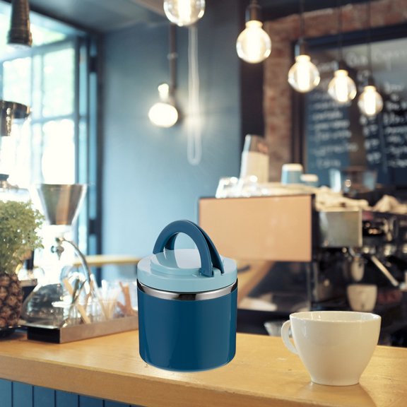 PTOOTP 1 Pc Stainless Milk Cup Blue Easy To Carry Simple Design