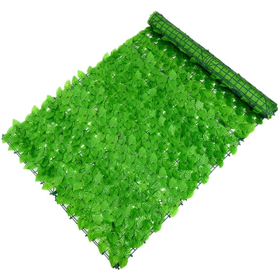 PTOOTP Artificial Leaf Hedge Green Plastic Privacy Screen for Garden Fence Decor Outdoor Indoor
