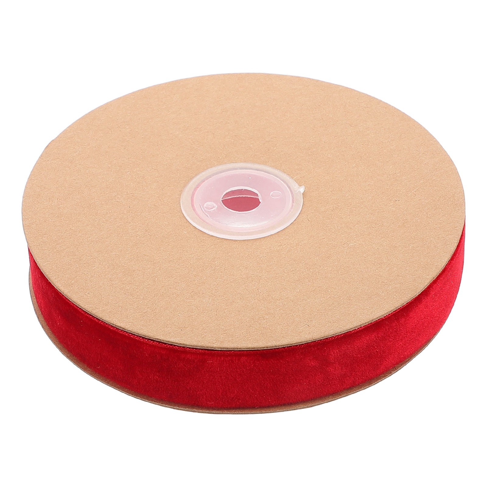 Rectangular Wrapping Ribbon PTOOTP 1 Roll Red Rectangular Fluffy Festival Craft Ribbon for Present ...