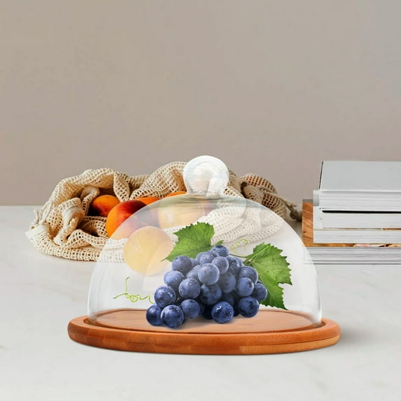 PTOOTP 1 Set 10 Inch Round Cake Glass Holder for Elegant Display, Perfect for Home, Parties, and Special Occasions