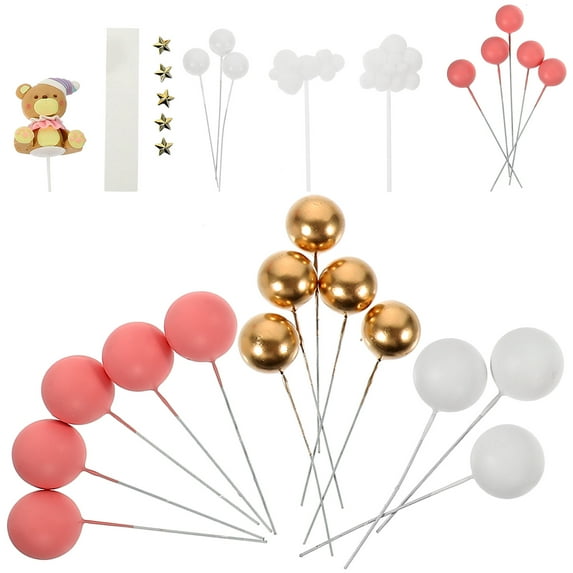 PTOOTP 1 Set Foam Bear Cake Decorations for Bear Themed Parties