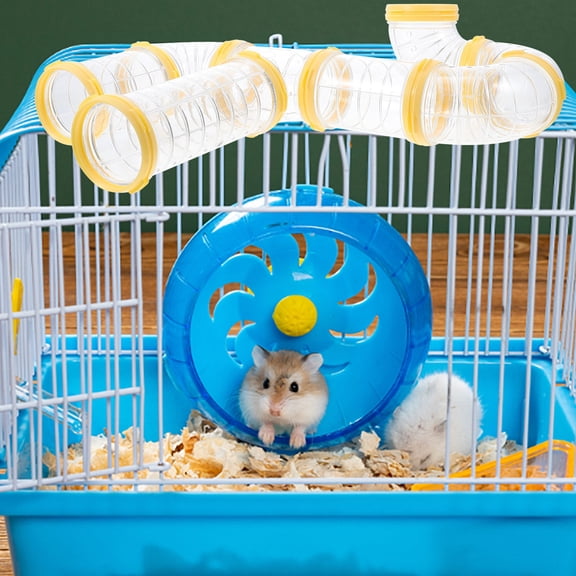 PTOOTP 1 Set Hamster Maze Tube Yellow Plastic for Hamster Hideout Tube