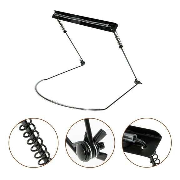 PTOOTP Portable Adjustable Harmonica Neck Holder Stand Metal Frame for Hands- and Easy Transport