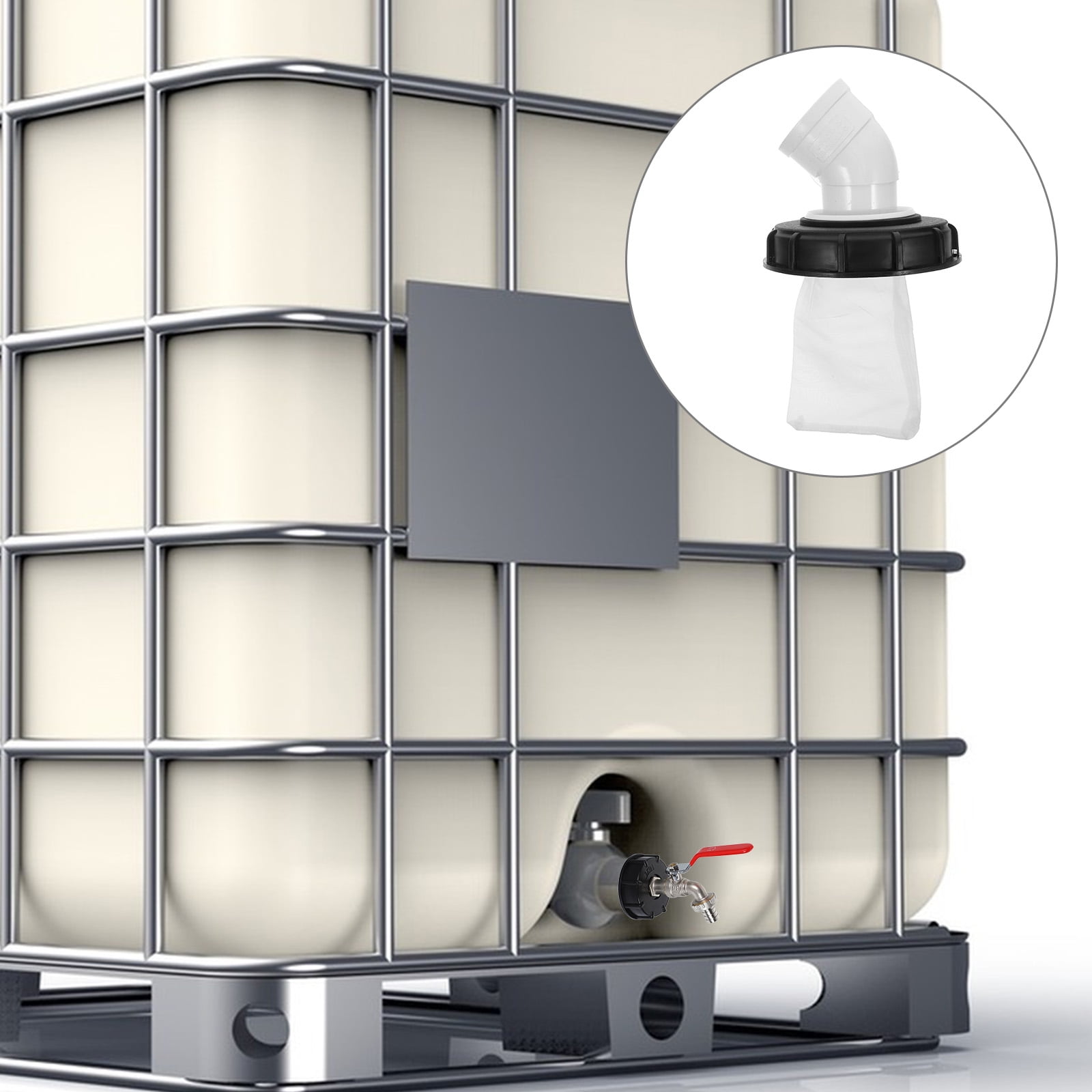 PTOOTP 1 Set IBC Tote Plastic Cover with Advanced Filter IBC Barrel Cap ...