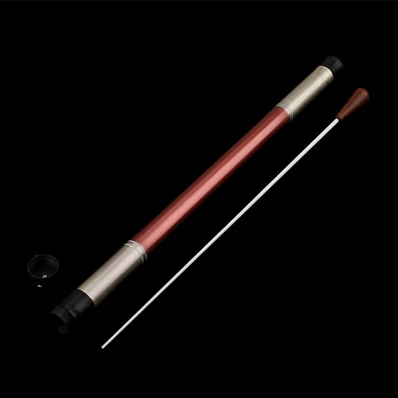 PTOOTP Professional Dark Red Plastic Wood Conductor Wand for Orchestra Concert Beginners 1 Set