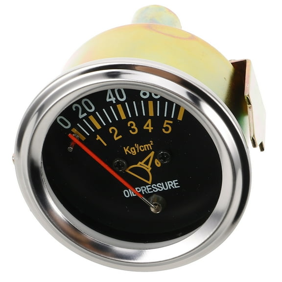 PTOOTP 1 Set Automotive Oil Pressure Gauge Racing Style Vehicle Maintenance Tool