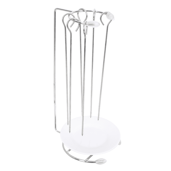 PTOOTP BBQ Rib Rack for Grill 11x5.5in - Outdoor Grilling Accessory for Family Picnic, Home Cooking, and Barbecue Gatherings