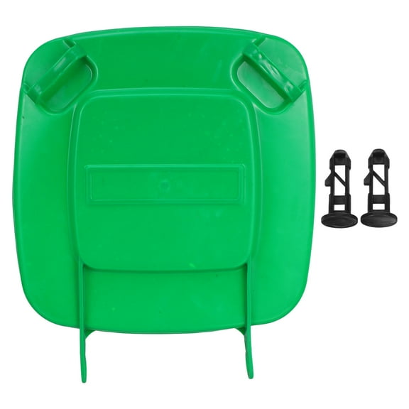 PTOOTP Green Plastic Outdoor Trash Can Lid Replacement, Cover for Public Spaces, Parks, and Commercial Use
