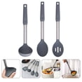 thumbnail image 1 of PTOOTP Grey Silicone Serving Spoons Set - Kitchen Utensils for Cooking and Serving, , Easy to Clean, 1 of 8
