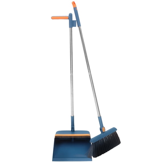 PTOOTP Heavy Duty Broom and Dustpan Set with Plastic Build, 1 Set for Efficient Sweeping and Easy Cleaning