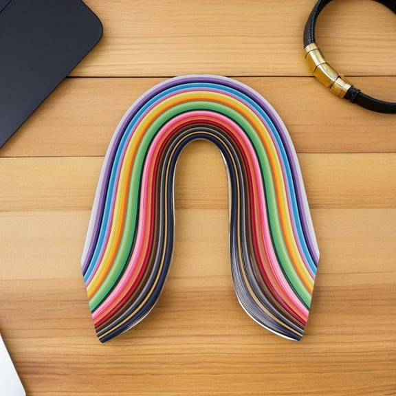 PTOOTP Quilling Paper 1000 Sheets Multicolor Craft Supplies for Home and School Art Projects