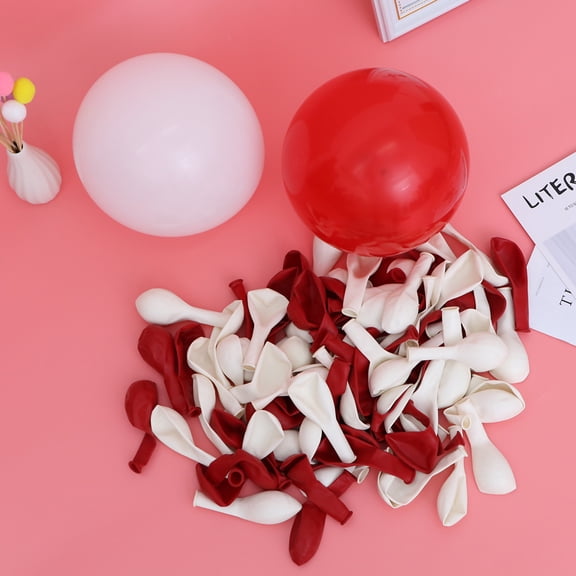PTOOTP Valentine Balloon Assorted Color Latex 100Pcs 10Inch Round Decorations for Parties