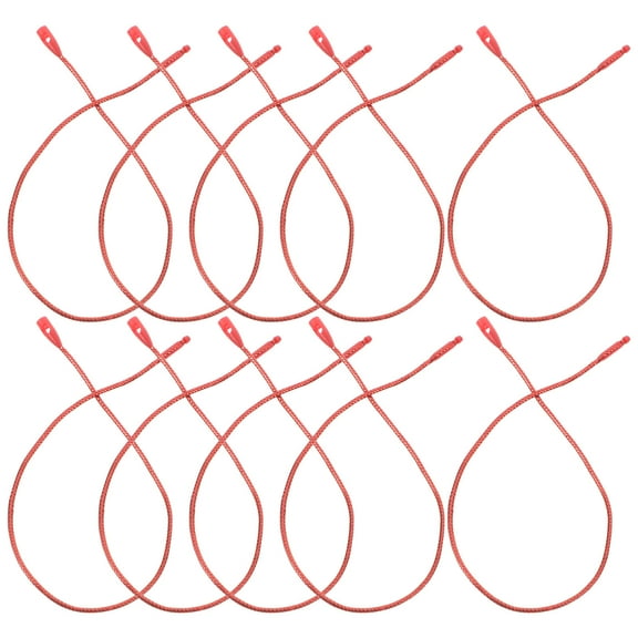 PTOOTP 100Pcs Red Polyester Christmas Ornament Strings Hanging for Craft Tags and Holiday Decor