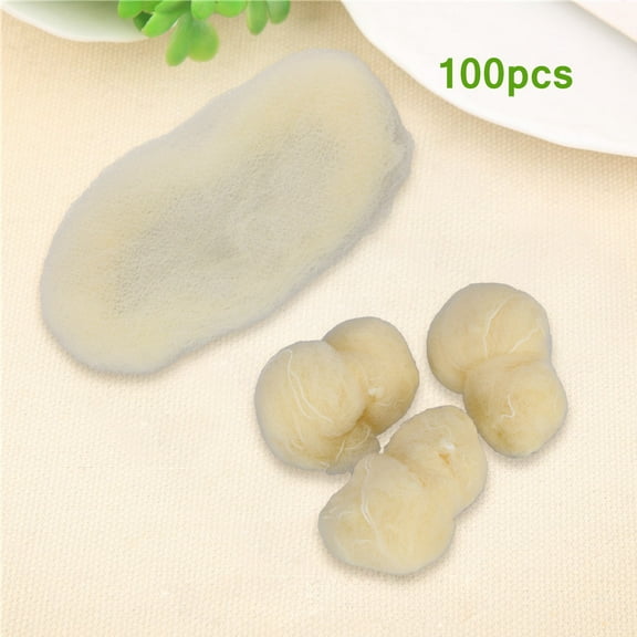 PTOOTP 100Pcs Invisible Golden Hair Nets Soft Mesh Elastic Caps for Hospital and Food Service
