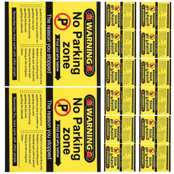 PTOOTP 100Pcs Funny Parking Sign Cards with Humorous Illustrations for Private and Commercial Parking Use