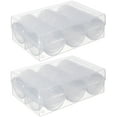 thumbnail image 1 of PTOOTP 100Pcs Plastic Coin Holders Multi-functional Storage Boxes For Coin Collectors And Display, 1 of 8
