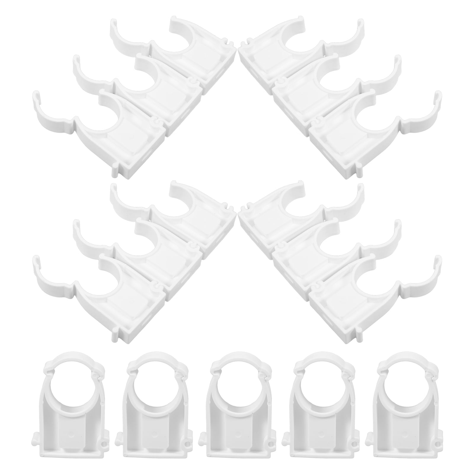 PTOOTP 100Pcs PVC Pipe Mounting Clamps Water Pipe Joint Clamps for ...