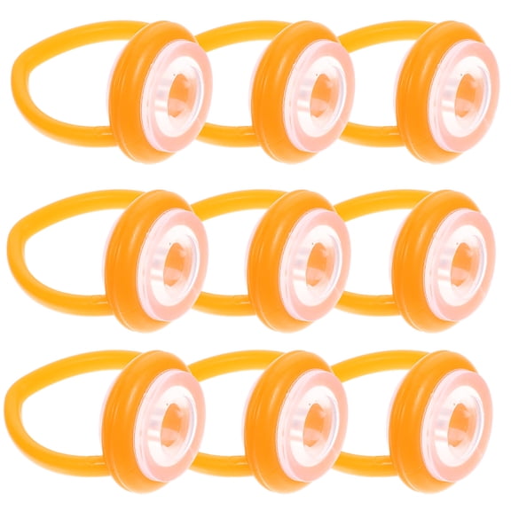 PTOOTP Set of 10 Orange Plastic Billiard Cue Holders Wall Mount Hangers for Daily Use