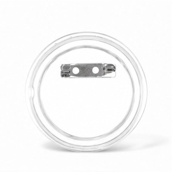PTOOTP Clear Acrylic Button Pins with White Metal Backing, Supplies for Arts, Projects, and Crafts