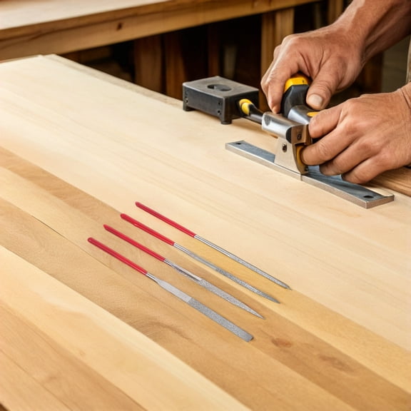 PTOOTP Needle File Set Small Precision Metal Jewelry Tools Multi 10Pcs