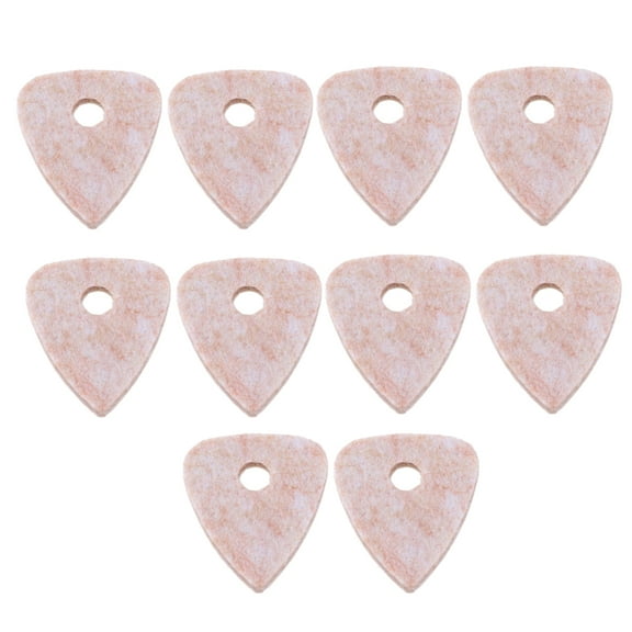 PTOOTP 10 Pcs Wool Felt Guitar Picks Plectrums for Nylon String Acoustic and Electric Guitars
