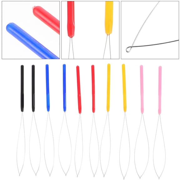 PTOOTP 10Pcs Lightweight Dreadlocks Hook Tool Crochet Needles for Hair