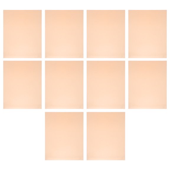 PTOOTP 10Pcs Orange PVC Color Correction Sheet Durable Transparent Light Filter Film for Teaching and Crafting