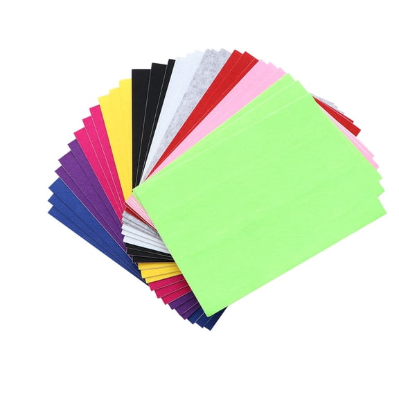 PTOOTP 10 Pcs Sewable Adhesive Felt Fabric Assorted Colors for Craft Projects Sewing and Art Supplies