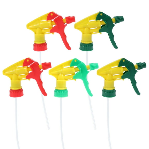 PTOOTP Plastic Trigger Nozzle Spray Bottle Sprayer Replacement Tops Assorted Color 10 Pcs