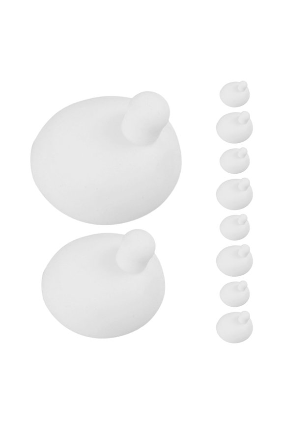 10Pcs Squeeze Toys Bubble Silicone White for DIY Props and Crafts