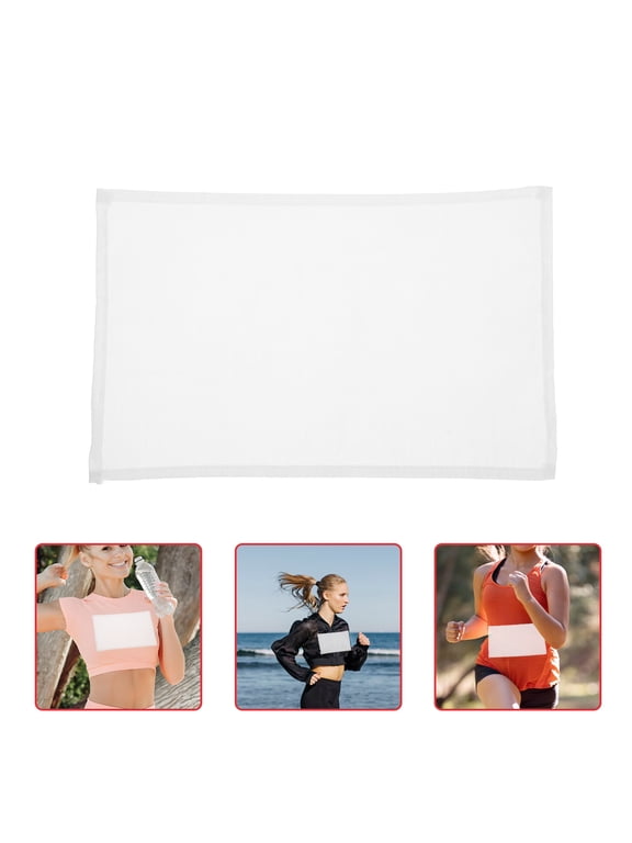 10 Pcs Blank Running Race Bibs, Reusable Fabric Number Tags for , 5K, Track, Cycling, Sports Events and Races