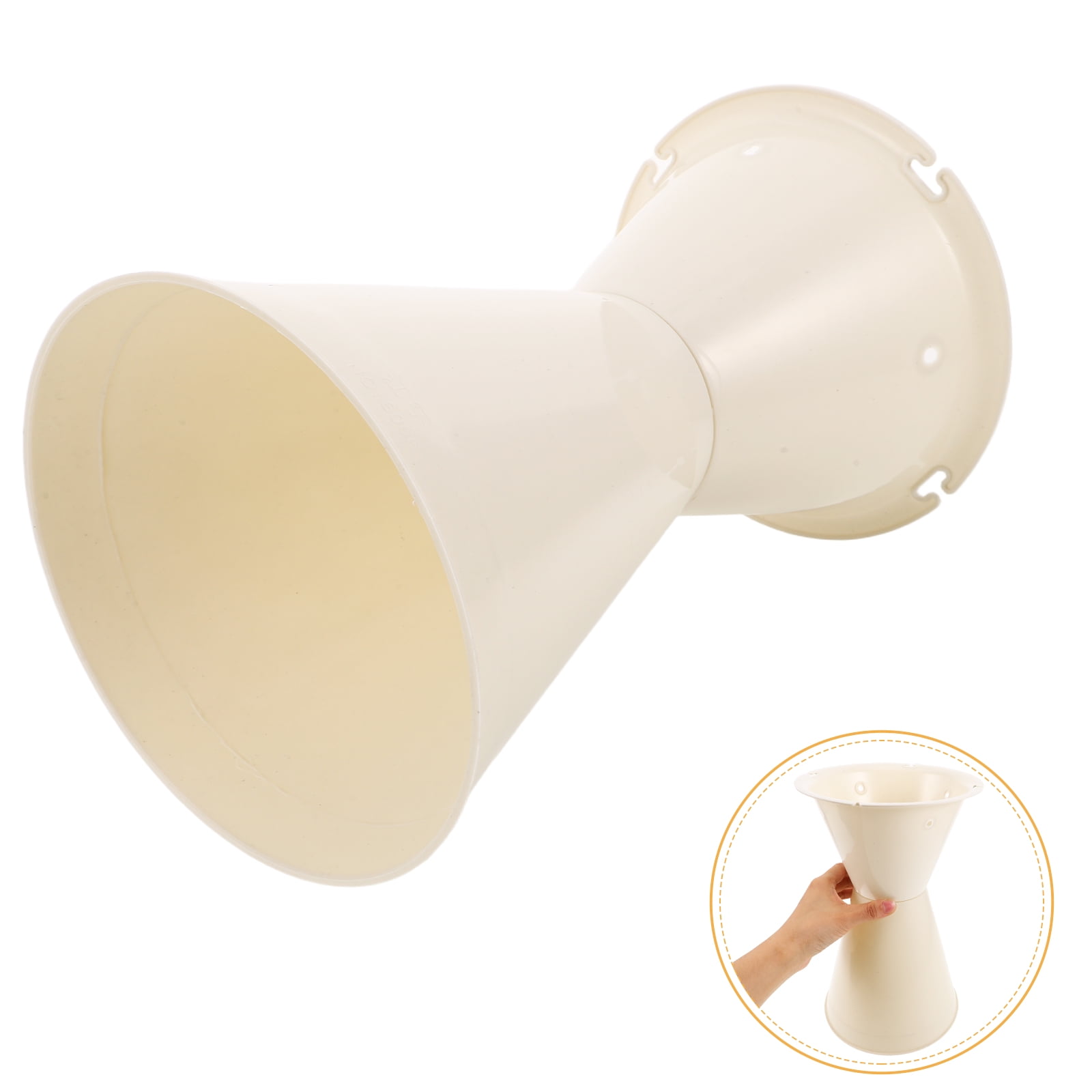PTOOTP White Plastic Bouquet Packaging Inserts for Stylish, Lightweight Flower Arrangements and Decorative Displays