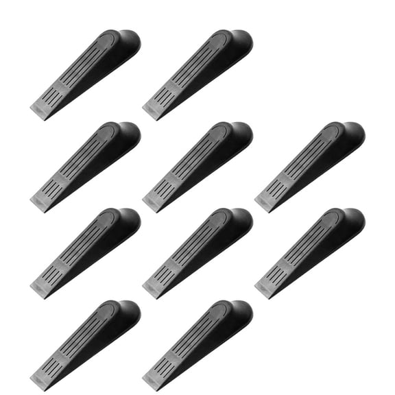 PTOOTP Plastic Door Stopper Non- Black for Home Safety, Anti-Slamming, , Door Stop Block