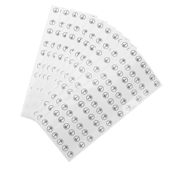 PTOOTP Durable Black PVC Grounding Warning Labels for Electrical Safety Signage Easy Application 12 Sheets