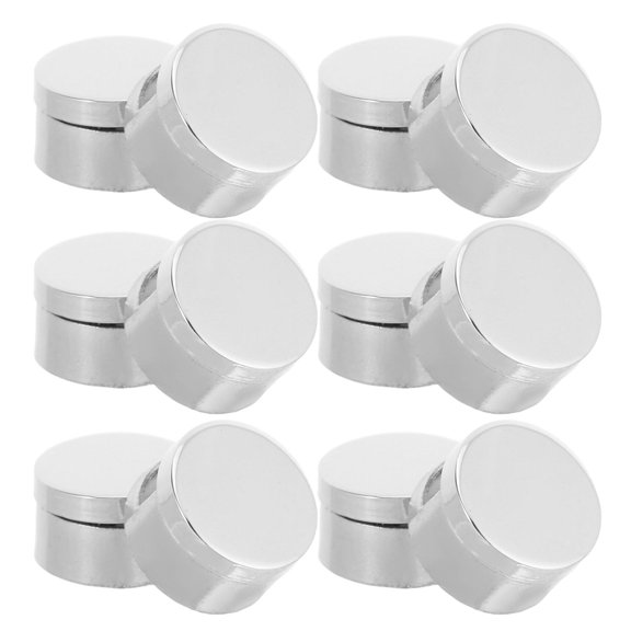 PTOOTP mirror mounting clips Zinc Alloy, Fits 3-5mm Thick Glass Mirror Holders 12 Pcs