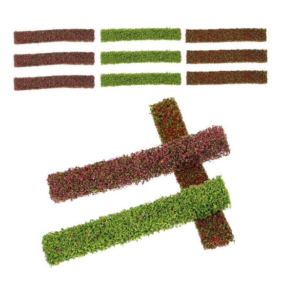 PTOOTP Artificial Flower Cluster Multi-Color Plastic Flowers for Sand Table Models 12 Pieces Decorative Craft Supplies