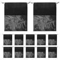 thumbnail image 1 of PTOOTP 12Pcs Drawstring Shoe Bags for Travel Black Non Woven Shoe Storage Bag, 1 of 8