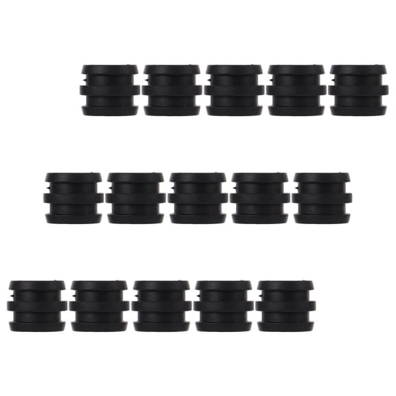 PTOOTP 15-Piece Universal Foosball Rod Bearing Set with Black Plastic Replacement Parts for Table Soccer
