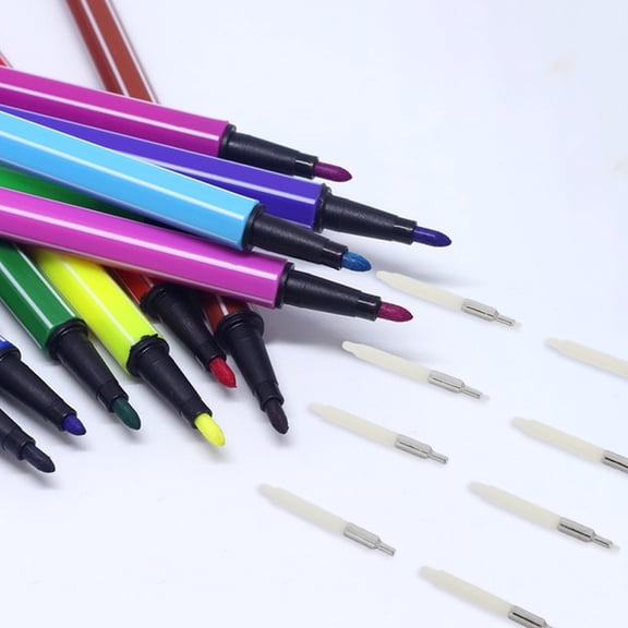 PTOOTP 15Pcs Sturdy Metal and Nylon Paint Pen Replacement Tips for Fine Detailing and Frequent Use