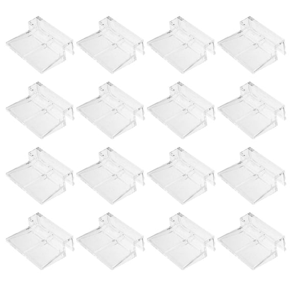 PTOOTP 16Pcs Acrylic Rimless Aquarium Lid Clips 6Mm White Cover Holder Brackets