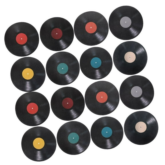PTOOTP Black PVC Record Wall Sticker for Disco Party Event Decoration Music Themed Room Decor