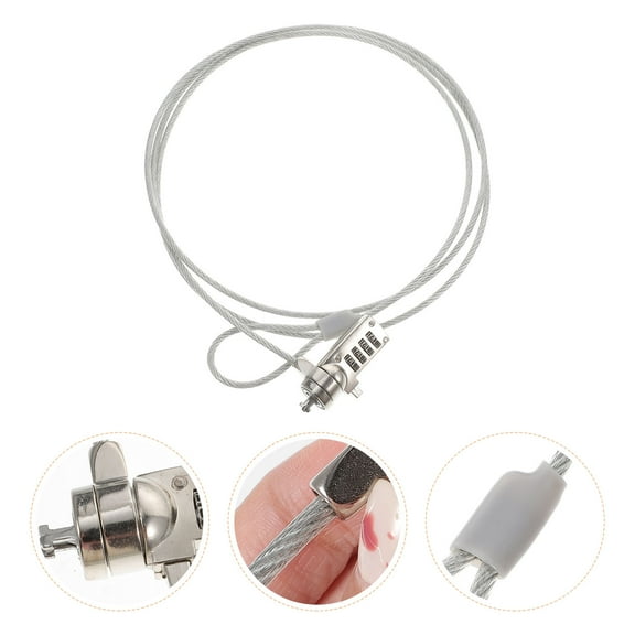 PTOOTP Laptop Security Lock, Steel Cable, , , Widely Compatible, Durable