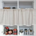 thumbnail image 1 of PTOOTP Rustic Cotton Linen Farmhouse Valance Curtain Short for Kitchen and Bathroom Window, 1 of 8