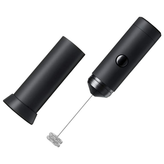 PTOOTP Automatic Milk Frother Black ABS Silicone 304 Stainless Steel Easy to Use