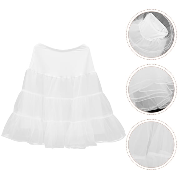 PTOOTP 1Pack Girls Tutu Skirt Round Voile Crystal Voile Cosplay Wedding Prom Banquet